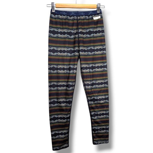 Terramar Women Medium Striped Breathable Baselayer Pants Pull On - Picture 1 of 5